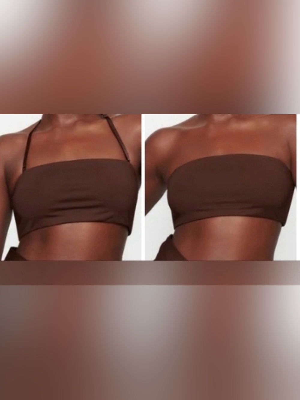 Skims brown swim top